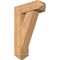 Ekena Millwork Traditional Arts and Crafts Smooth Bracket w/ Offset Brace, Western Red Cedar, 7 1/2"W x 22"D x 34"H BKT0806X22X34TRA03SWR - alternate 1
